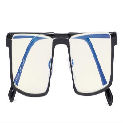 CessBlu Blue Light Filter Glasses Men Women Reading Computer Half-rim Reader Eyeglasses(Black) +4.0