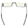 CessBlu Blue Light Filter Glasses Men Women Reading Computer Half-rim Reader Eyeglasses(Black) +4.0 view 3