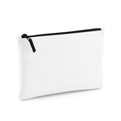 BagBase Grab Zip Pocket Pouch Bag (Pack of 2) (One Size) (White/Black)