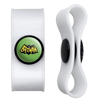 GRAPHICS & MORE Batman Classic TV Series Logo Headphone Earbud Cord Wrap - Charging Cable Manager - Wire Organizer Set of 2 - Black