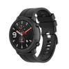 Silicone Watchband Compatible for Amazfit GTR 47mm, 22mm Wide Band Replacement, Waterproof (Black) view 1