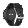 Silicone Watchband Compatible for Amazfit GTR 47mm, 22mm Wide Band Replacement, Waterproof (Black) view 2
