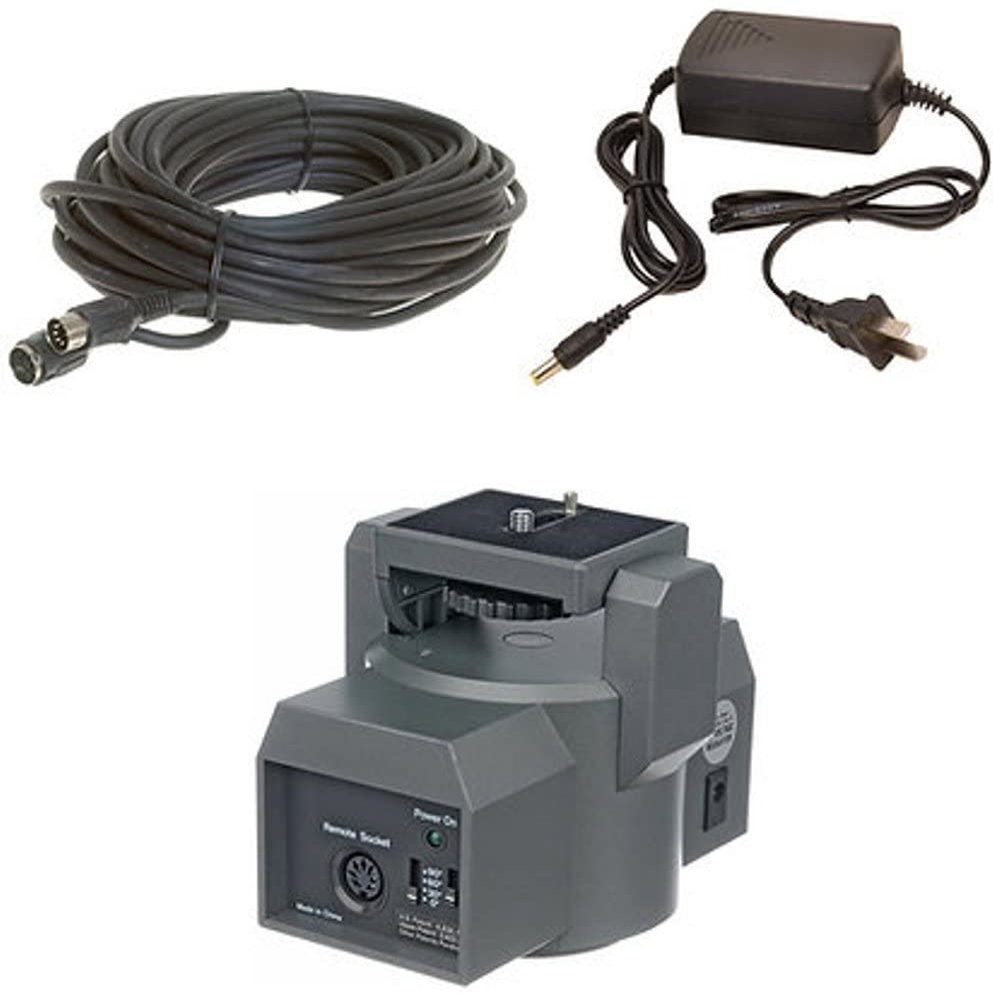 Bescor MP1XL Motorized Pan and Tilt Head Kit; Includes MP101 Motorized Pan & Tilt Head, RE50 RE-50 50' Remote Extension Cable & PS260 AC Power Supply