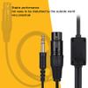 Hakeeta Aviation Headphone Adapter, 5 pin Female XLR to GA Dual Plugs Aviation Headset Adapter view 2