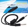 Hakeeta Aviation Headphone Adapter, 5 pin Female XLR to GA Dual Plugs Aviation Headset Adapter view 3