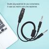 Hakeeta Aviation Headphone Adapter, 5 pin Female XLR to GA Dual Plugs Aviation Headset Adapter view 4
