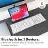 Macally Premium Bluetooth Keyboard for Mac - Compatible Apple Keyboard with Numeric Keypad - Multi Device Wireless for MacBook Pro/Air, Mac mini Pro, iMac, Laptop view 3