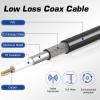RFAdapter RG58 Coax Cable, CB Antenna Coaxial Cables, 10ft PL 259 UHF Male to Male Cable, 50 Ohm Low Loss for HAM Radio Antenna view 2