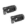CAMVATE 15mm Single Rod Clamp Adapter with Black Thumbscrew Locking Knob (2 Pieces) - 2217 view 1