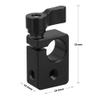 CAMVATE 15mm Single Rod Clamp Adapter with Black Thumbscrew Locking Knob (2 Pieces) - 2217 view 2