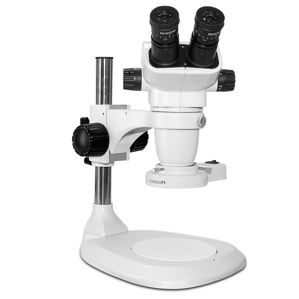 Stereo Zoom Binocular Microscope Inspection System - SSZ-II Series by Scienscope. P/N SZ-PK1-E1
