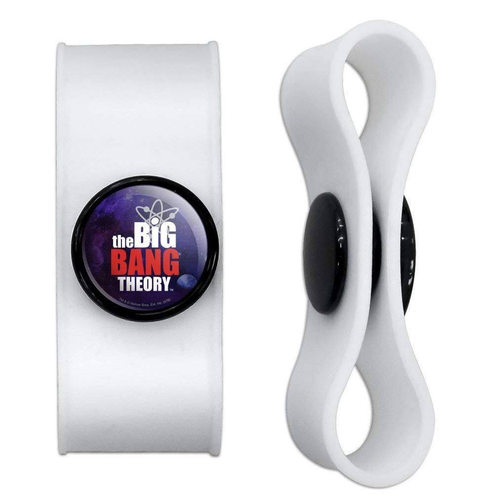 GRAPHICS & MORE The Big Bang Theory Logo Headphone Earbud Cord Wrap - Charging Cable Manager - Wire Organizer Set of 2 - White