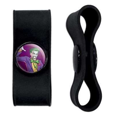 GRAPHICS & MORE Batman Joker Character Headphone Earbud Cord Wrap - Charging Cable Manager - Wire Organizer Set of 2 - Black