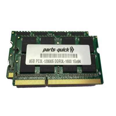 16GB (2 X 8GB) Kit Memory for Synology RackStation RS818+ RS818RP+ DDR3L-1600 SODIMM RAM Module (PARTS-QUICK Brand)