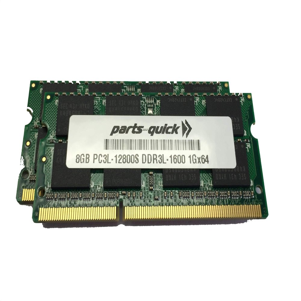16GB (2 X 8GB) Kit Memory for Synology RackStation RS818+ RS818RP+ DDR3L-1600 SODIMM RAM Module (PARTS-QUICK Brand)