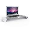 Aluminum Alloy Desktop Monitor Stand Space Bar Non-Slip Laptop Stand Riser with 4-Ports USB Charging for iMac, MacBook Pro, Air (White UK Plug) view 4