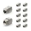 VCE RJ45 Cat6A Shielded Keystone Jacks 12-Pack, 10Gbps Easy Toolless Jacks view 1