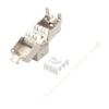 VCE RJ45 Cat6A Shielded Keystone Jacks 12-Pack, 10Gbps Easy Toolless Jacks view 2