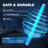 COOSPIDER T8 F1515W U/V BL CFL Compact Light Bulb, Replacement Straight Tube for Indoor 30W Electric Zapper, 18 Inch Blue Light Tube for G13 Base T8 F15 2PCS view 2