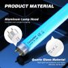 COOSPIDER T8 F1515W U/V BL CFL Compact Light Bulb, Replacement Straight Tube for Indoor 30W Electric Zapper, 18 Inch Blue Light Tube for G13 Base T8 F15 2PCS view 4