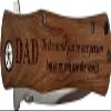 Dad - to the world you're one person but to us you are the world Stainless Steel Folding Pocket Knife with Clip, Wood view 2
