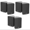 Rockville Cube 3.5 in Black Home Theater Wall Speakers with Swivel Brackets, Compact Design for Surround Sound and Small Room Audio Systems, 6-Piece view 1