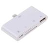 4 in1 White USB Card Reader Micro Camera Link Adapter view 2