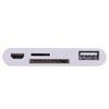 4 in1 White USB Card Reader Micro Camera Link Adapter view 4