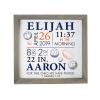 LifeSong Milestones Personalized Nursery Wall Decor for Boys and Girls Nursery or Bedroom Framed Inspirational Shadow Boxes Sports 11.5 x 11.5 (Grey) view 1