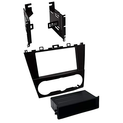 Carxtc Stereo Install Dash Double Din or Single Din Radio Fits Subaru Impreza 2015-2016 - Painted Gloss Black