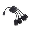 4 Port Micro USB Adapter Cable, OTG Hub Adapter Cable for Android Tablet Smartphone for USB OTG/ view 1
