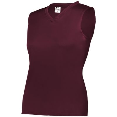 C2 Ladies Sleeveless Tee Maroon X-Small