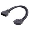 chenyang USB 3.0 Front Panel Header 19/20Pin Male to Female 90 Degree Left Angled Mainboard Header Port Extension Cable Adapter view 1