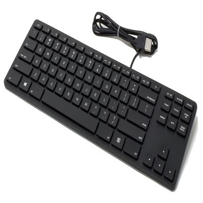 RGB Backlit Wired Aluminum Tenkeyless Keyboard for PC - Black