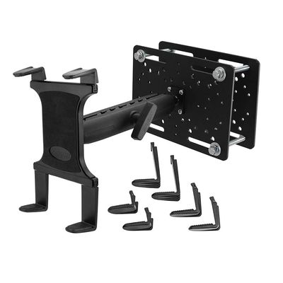 ARKON Mounts Slim-Grip Tablet Holder with Forklift Overhead Guard Mount | Durable Mounting Plates | Adjustable Metal Shaft | Fits iPad, Samsung, Google, Surface, and More | FLRM3885TAB1