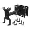 ARKON Mounts Slim-Grip Tablet Holder with Forklift Overhead Guard Mount | Durable Mounting Plates | Adjustable Metal Shaft | Fits iPad, Samsung, Google, Surface, and More | FLRM3885TAB1 view 1
