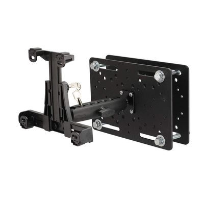 ARKON Mounts LockVise Locking Tablet Holder with Forklift Overhead Guard Mount | Durable Metal Mounting Plates | 360 Adjustable 6" Metal Shaft | Compatible Forklift iPad and Tablet Mount