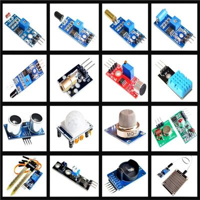 16pcs/lot Raspberry Pi 3&Raspberry Pi 2 Model B The Sensor Module Package 16 Kinds of Sensor