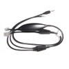 JPL EHS-7 Adapter Cord DECT Wireless Headsets, 9 inch Cable RJ-12 and 3.5mm Plug to RJ-45 and RJ-9, 575-222-007 view 1