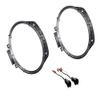 6x9 Front Door Speaker Install Adapter Mount Bracket Plates + Speaker Wire Harness -Made for Chevrolet: 2016 2017 2018 2019 2020 2021 2022 2023 2024 Camaro view 1