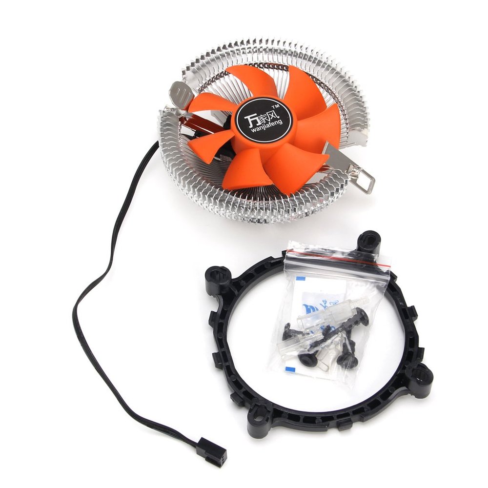 MANGKE - Quiet Fan Cooler Cooling 2200rpm CPU Heatsink for LGA775/1155 AM2/3