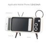 UnnFiko Wireless Bluetooth Speakers Retro TV Style Stand Holder, Cartoon Desktop Bracket Desk Mount, Universal for Samsung iPhone 12 13 14 11 Pro Max (TV Brown Bluetooth) view 2