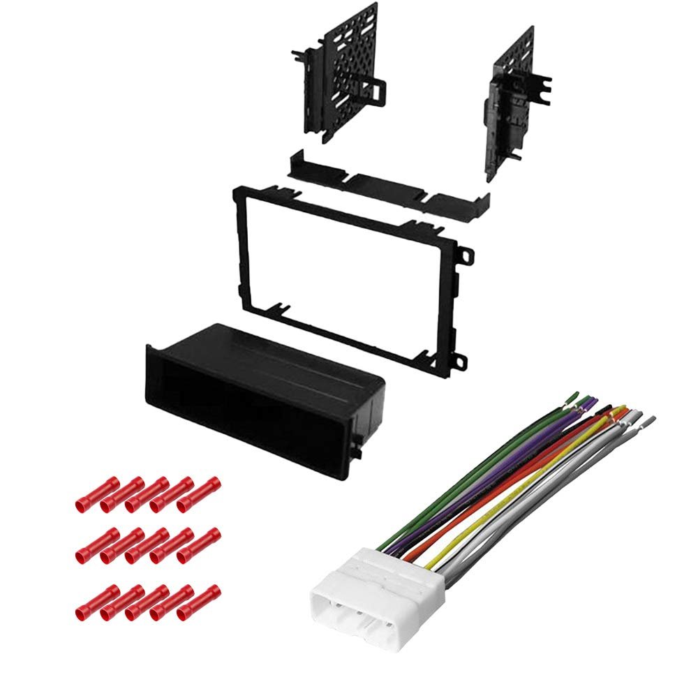 CACH KIT958 Bundle with Car Stereo Installation Kit for Suzuki 2001 2002 XL7 in Dash Kit, Harness, for Single or Double Din Radio Receivers (3 Item)