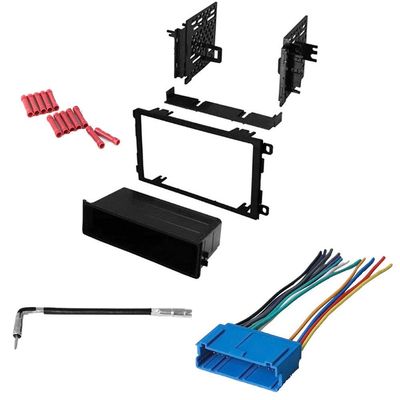 CACH KIT940 Bundle with Car Stereo Installation Kit for Oldsmobile 1995  2000 Aurora  in Dash Mounting Kit, Harness, Antenna for Single or Double Din Radio Receivers (4 Item)