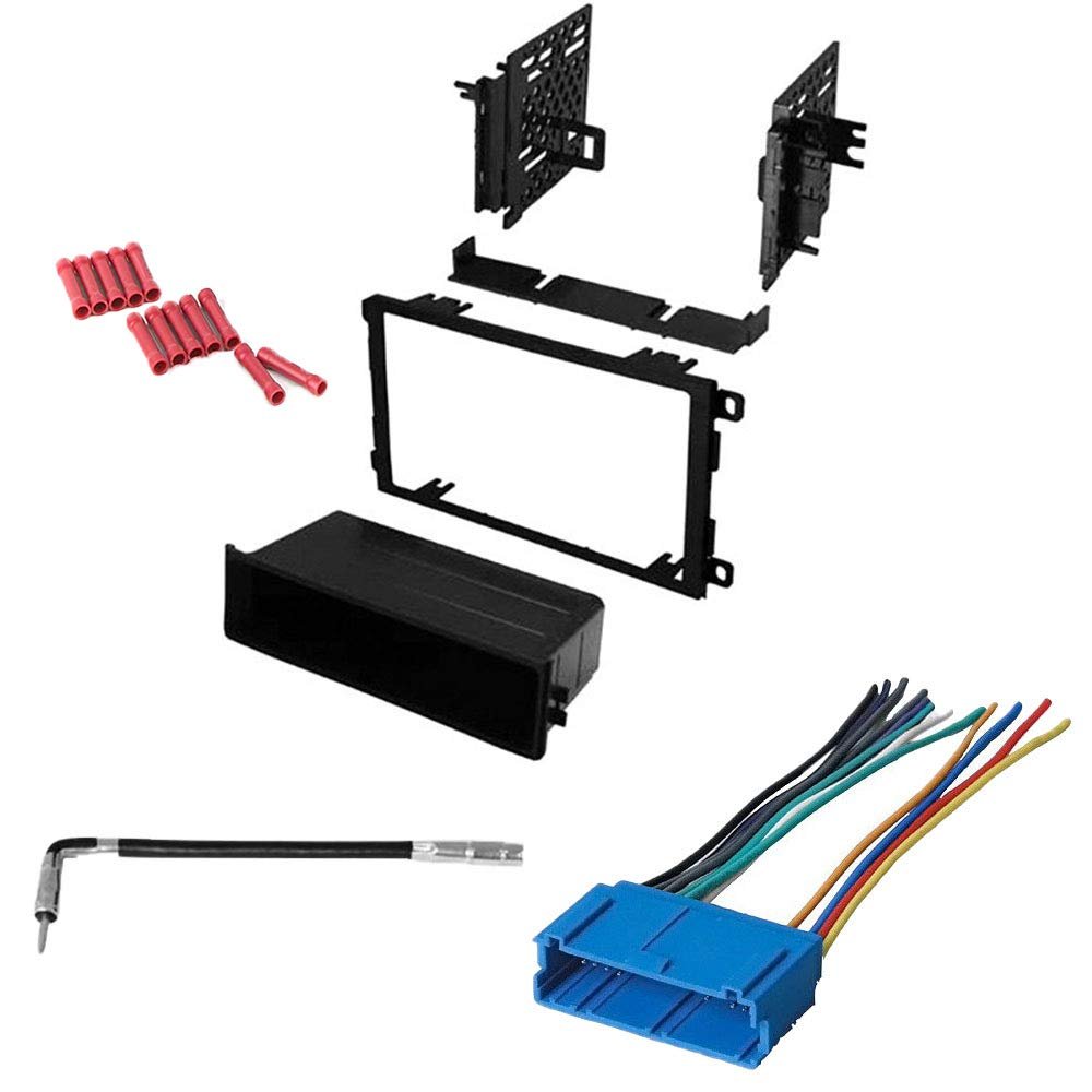 CACH KIT940 Bundle with Car Stereo Installation Kit for Oldsmobile 1995  2000 Aurora  in Dash Mounting Kit, Harness, Antenna for Single or Double Din Radio Receivers (4 Item)