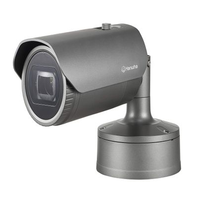Samsung Hanwha Techwin WiseNet XNO-6085R 2MP Outdoor PoE Network IP Bullet Security Camera with Night Vision for Home, Commercial Building