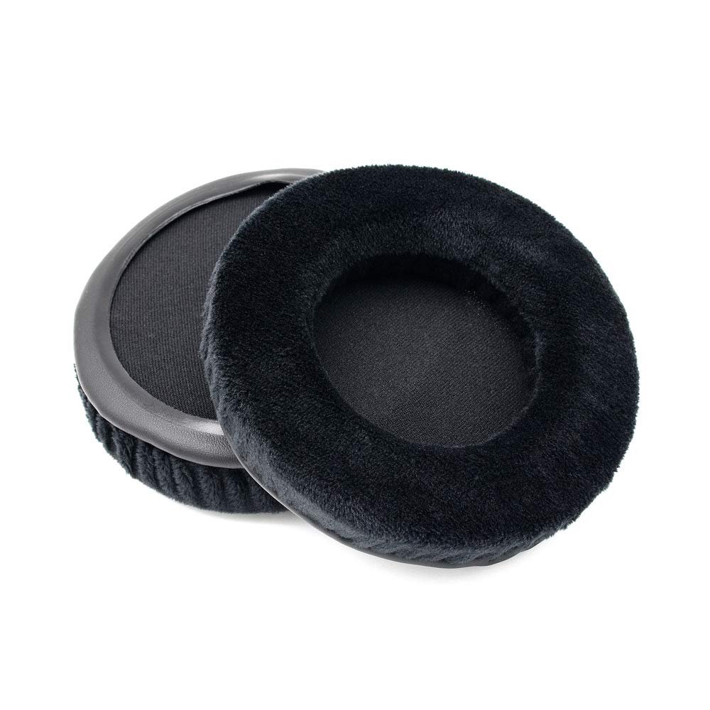 1 Pair Velvet Earpads Replacement Compatible with Yamaha RH-5MA RH5MA Headphones Ear Pads Cushions Covers Headset (Black)