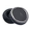 1 Pair Velvet Earpads Replacement Compatible with Yamaha RH-5MA RH5MA Headphones Ear Pads Cushions Covers Headset (Black) view 2