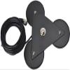 HYS Heavy Duty Mobile Car/Truck SO-239 8.8inch Triangle Magnet Mount Base W/5M(16.4ft) RG58 Coaxial Cable PL-259 Plug view 1