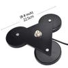 HYS Heavy Duty Mobile Car/Truck SO-239 8.8inch Triangle Magnet Mount Base W/5M(16.4ft) RG58 Coaxial Cable PL-259 Plug view 2